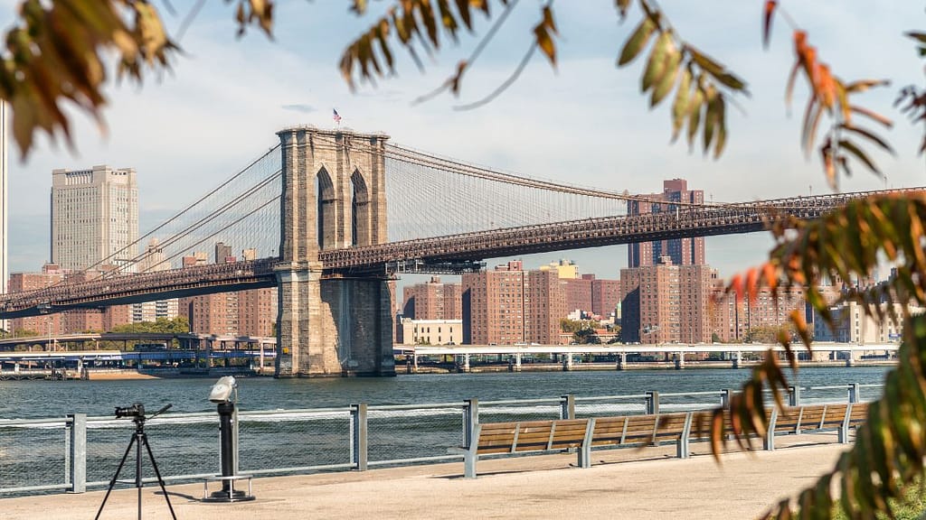 Brooklyn Bridge view from Brooklyn Heights 
